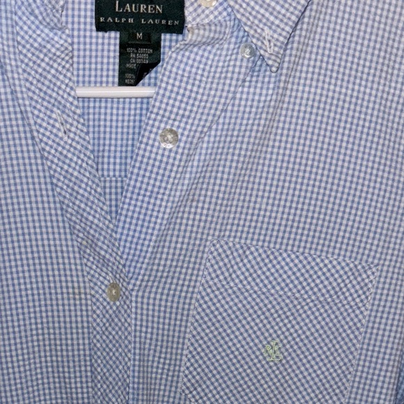 New Lauren by Ralph Lauren men’s casual short sleeve button down nwot - Picture 6 of 6